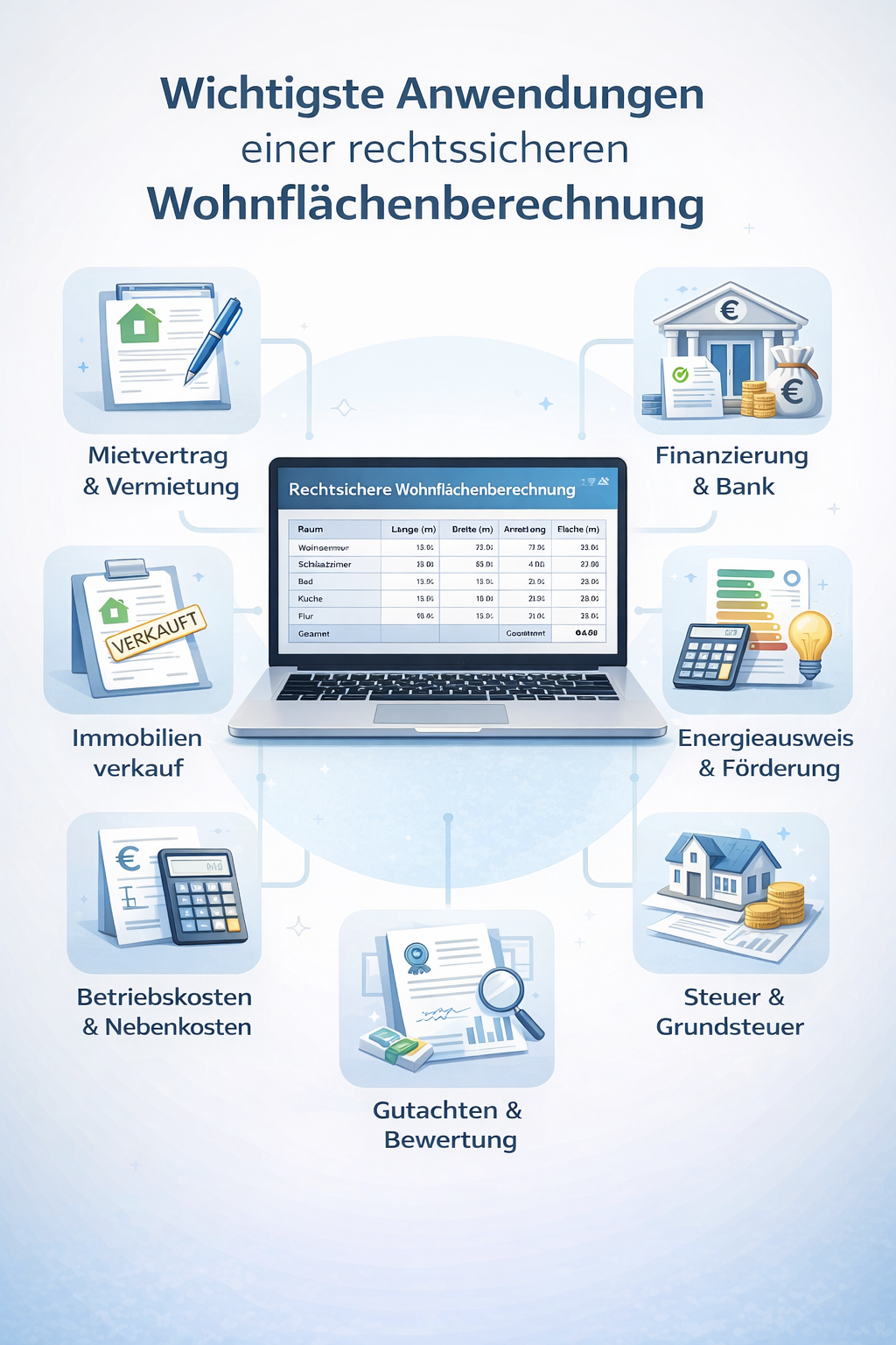 Wohnflächenberechnung nach WoFlV
